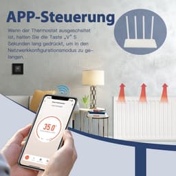Slimme Wifi Kamerthermostaat voor Verwarming en Vloerverwarming - Programmeerbare Temperatuurregeling — thumbnail 5