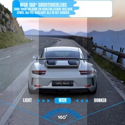 Nexvo® Dashcam voor Auto Voor en Achter - Dashcam - Zwart/Grijs- ‎13cm x 6cm x 13cm — thumbnail 3