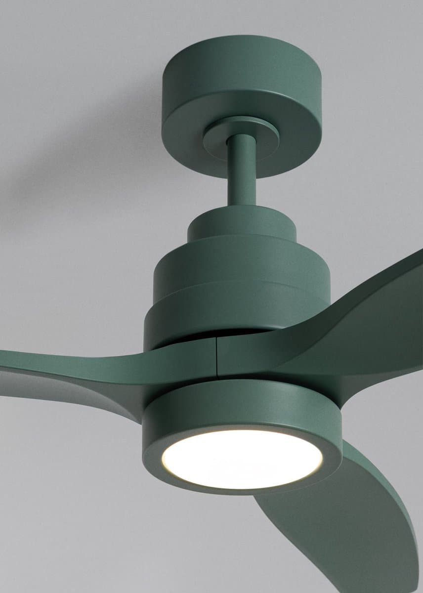 CREATE - Stille plafondventilator van 40 W met technische ABS-bladen, verkrijgbaar in verschillende maten - M - Met licht - Controller voor wandmontage - WIND STYLANCE — afbeelding 1