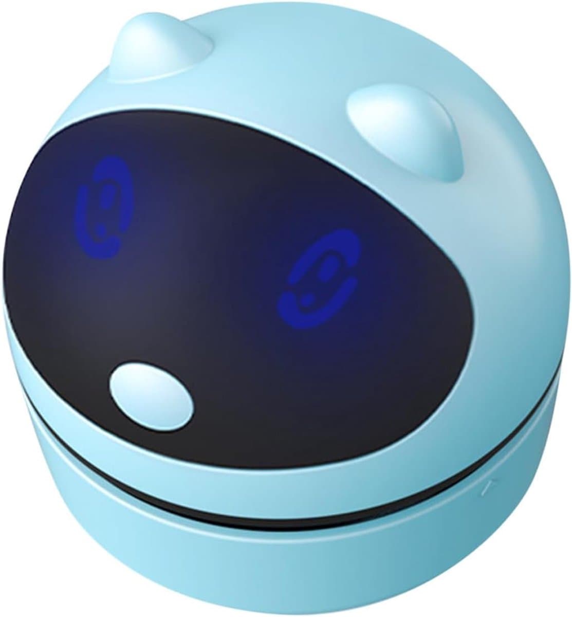 Stofzuiger - Schattig robotontwerp - Tafelmodel stofzuiger - Draadloos en USB-oplaadbaar - Compact en lichtgewicht (Blauw) — afbeelding 1