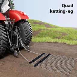 Weideeg Gazontractor - Sleepeg Grondbewerking - Bodem Egaliseren - Robuust Stalen Frame - 155 x 123 cm — thumbnail 3
