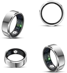 DrPhone RingSense V2 - Smart Ring - Europese ringmaat 67 - IP68 Waterdicht - 24-Uur Hartslagmonitoring – Slaapmonitor – Stappenteller – Mobiele App - Zilver — thumbnail 1
