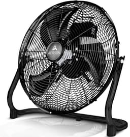AERSON vloerventilator 60 cm | waaier met drie standen 200W | staande ventilator | hoge luchtstroom | robuuste metalen uitvoering | hellingshoek ca. 110 graden — thumbnail 1