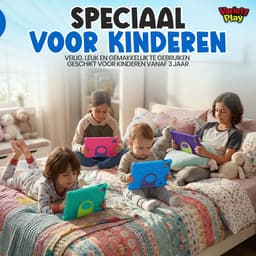 Kindertablet 10 inch – Android 15 – 64GB – Inclusief Hoes – Ouderlijk Toezicht – Kids Tablet – Tablet Kinderen – WiFi — thumbnail 3