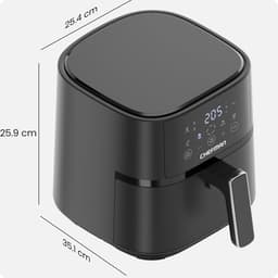 Airfryer - Heteluchtfriteuse - Gezond Koken - Snelle Bereiding - 3.8 Liter - Zwart — thumbnail 5