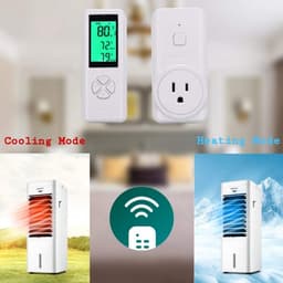Draadloos Temperatuur Gestuurd Stopcontact met Afstandsbediening voor Verwarming en Koeling — thumbnail 4