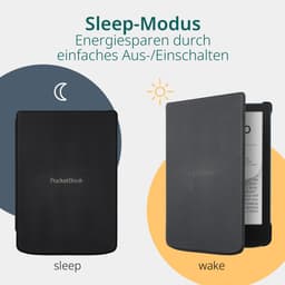 PocketBook Verse e-reader Mist Grey – 6 inch – 8 GB + Zwart met Elastiek Hoesje – voordeelbundel — thumbnail 5