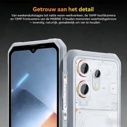 OSCAL MARINE 3 - Robuuste Smartphone - 4G - 24GB RAM - 128GB ROM - 6.56 inch - Robuuste Telefoon - Nachtzicht - Android 16 - NFC - GPS - Zwart — thumbnail 5