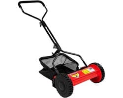 Core® Grasmaaier handmatige – Grastrimmer Opvouwbaar – Handmaaier - Zwart/Rood - 60cm x 50cm x 124cm