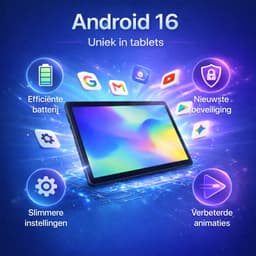 SwayTosh Tab D2 – Tablet – Android 16 – 6+8GB RAM – 2026 – 128+64GB Opslag – 4G – WiFi – Octa Core Processor – 10 inch – Hoes + Screenprotectors inbegrepen — thumbnail 2