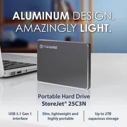 Externe Harde Schijf 2TB USB 3.1 Stijlvol en Slank — thumbnail 4
