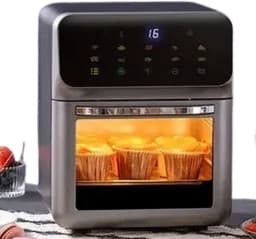 Sensova - Airfryer Oven 10 Liter met Grote Capaciteit - Elektrische Heteluchtfriteuse Zonder Olie met 360° Hete Luchtcirculatie, Multifunctionele Airfryer en Oven voor Gezond Koken voor 4–5 Personen — thumbnail 1