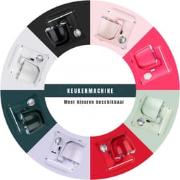 SAVI® Mixer met mengkom - Mixer - Mixer met mengkom keukenmachine - Roze - ‎22cm x 36cm x 33cm — thumbnail 5