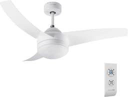 Stil Witte Plafondventilator met Verlichting en Afstandsbediening 106 cm — thumbnail 2