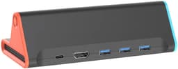 DrPhone GameBridge - Docking Station - USB-C PD - 4K HDMI 60Hz - Gigabit LAN - 2x USB 3.0 - Compatibel met Nintendo Switch 2 - Zwart — thumbnail 4