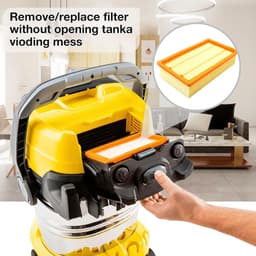 Vervangingsfilter van oliebestendige luchtfilterstofzuiger voor KARCHER NT25-1 NT35-1 NT45-1 NT55-1 NT361 ECO NT561 ECO NT611 ECO . — thumbnail 2