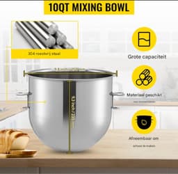 Professionele Mixer - Elektrische - RVS - 3 Standen - 28 L — thumbnail 5