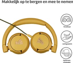 POGS - The Elephant 2 - Bedrade on-ear kinder koptelefoon - Veilige volumebegrenzing - Duurzaam - rGeel — thumbnail 3