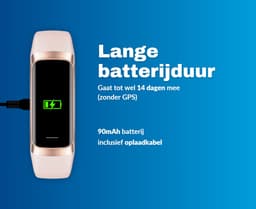 Kiraal Charge Fit - Stappenteller - Activity Tracker - Temperatuurmeter - Bloeddrukmeter - Hartslagmeter - Smartwatch - Horloge - Heren - Dames - Nederlandse Handleiding - Lila Paars — thumbnail 3