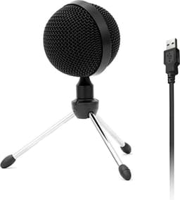 USB Microphone Condensator - USB Microfoon met Standaard - Geschikt voor: PC Computer, Macbook, Laptop en Playstation — thumbnail 1