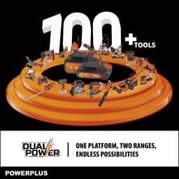 Dual Power Accu-grasmaaier en grastrimmer POWDPG75565 - Grasmaaier van 20 V en 340 mm Ø en grastrimmer van 20 V en 230 mm Ø, met accu en lader — thumbnail 3