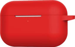 Case - Geschikt voor Apple AirPods Pro 2 - Siliconen Hoes met Clip - Silicone Hoesje Cover - Rood — thumbnail 5