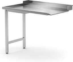 HENDI Uitlooptafel vaatwassers – linkerzijde – roestvast staal – verstelbare poten – 1000x700x850 mm — thumbnail 5