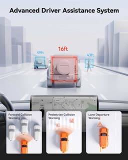 Wolfbox G850 Pro 4K Gps 64gb Mirror dashcam - Parkeermodus - 12,0 inch touchscreen Lcd - 4K + Full HD resolutie - Wifi met App - Gps ontvanger - 64gb Micro SD kaart - Spiegel dashcam en digitale binnenspiegel — thumbnail 4