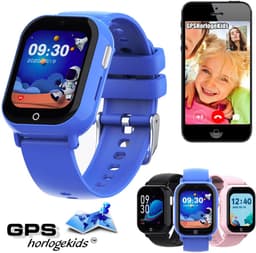 GPSHorlogeKids© - smartwatch kinderen - GPS horloge kind – kleinste model 2025 – kinder smartwatch - 4G videobellen - spatwaterdicht - SOS alarm - incl. SIM - PAX Blauw — thumbnail 1