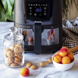 Ariete 4626/00 Air Fryer XXL Heteluchtfriteuse - 1300W - 6 liter - Digital Touchscreen - 8 Automatische Programma's- zwart — thumbnail 5