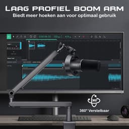 FIFINE - T688 - USB / XLR - Dynamische Microfoon - Met Boom Arm - Streaming - Podcasting - Gaming - Geschikt voor PS4 / PS5 / PC - Zwart — thumbnail 2