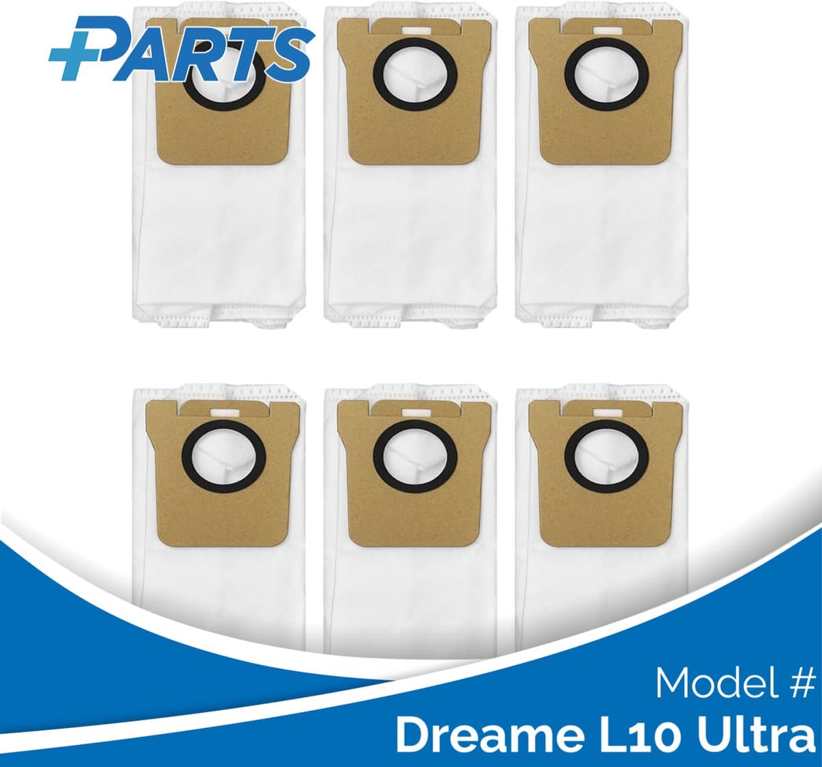Dreame L10 Ultra Stofzakken (6 Stuks, Plus.Parts® alternatief voor RDB3) — afbeelding 1