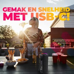 Denver Bluetooth Speaker Draadloos - Lichteffecten - Muziek Box - AUX - TWS Pairing - BTV223B — thumbnail 2
