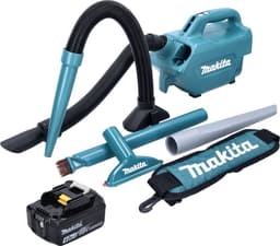Makita DCL 184 M1 accustofzuiger 18 V 54 mbar 0,5 l + 1x accu 4,0 Ah - zonder oplader — thumbnail 2