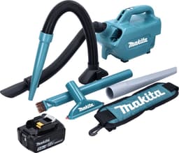 Makita DCL 184 T1 accustofzuiger 18 V 54 mbar 0,5 l + 1x accu 5,0 Ah - zonder oplader — thumbnail 5
