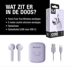 Fresh 'n Rebel Twins Core - Draadloze Bluetooth Oordopjes - Oortjes met 30 uur speelduur - Dreamy Lilac — thumbnail 4