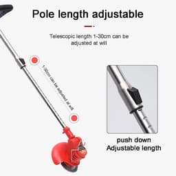 Draadloze Grasmaaier - Tuin trimmer - Gazon Onderhoud - Ergonomisch Verstelbaar - 24V Batterij - Zwart — thumbnail 2