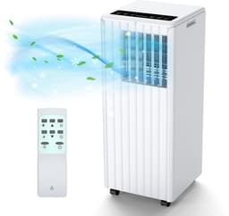 Danky Mobiele airco 9000 BTU 3-in-1 – 42L/dag ontvochtiging – Slaapmodus – 24U timer – Voor 25 m² – Klasse A — thumbnail 1