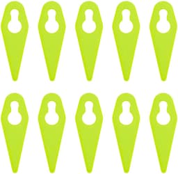 Dailygoods- Snijbladen 100 Stuks - Compatibel met Gtech ST01/ST02/ST04/ST05/ST20/GT3.0/GT4.0/GT50 - Duurzaam ABS - 70x25mm - Goed Snijeffect - Eenvoudig te Installeren - Grasmaaierbladen — thumbnail 1