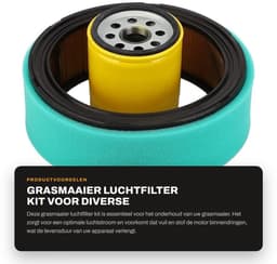 Dailygoods- Luchtfilter Revisieset - Geschikt voor KOHLER CV18S/CV23S/CV20S/CH22/CH23 - Inclusief Brandstoffilter/Bougie/Oliefilter - Stabiele Prestaties - Materiaal: IJzer/Rubber - Grasmaaieronderdelen — thumbnail 1