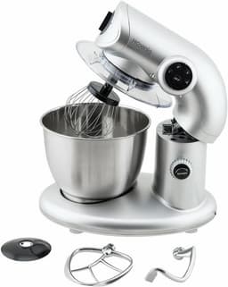 Keukenmachine - Mixer Deeg - Bakken En Koken - Krachtige 1000W Motor - 5.5 Liter Kom - Grijs — thumbnail 4