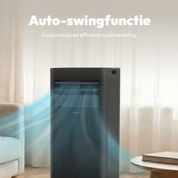 MEDION Mobiele Airconditioner met afvoerslang E902 - 9.000 BTU, mobiel, incl. raamafdichting, tot 32m², 3in1 koelen ontvochtigen ventileren, autoswingfunctie, slaapmodus, MD100137) — thumbnail 3