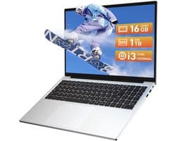 Auusda T161N - 16 inch roze laptop - i3 processor, 16GB RAM, 1TB SSD - 1920x1200 Full HD scherm - Backlit toetsenbord - Vingerafdruksensor - WIFI6