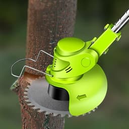 Elektrische Grasmaaier - Gazon Trimmer - Tuin Onderhoud - Lithium Batterij - 2 cm Snijdiameter - Groen — thumbnail 3