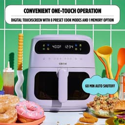 Digitale Airfryer - Heteluchtfriteuse Oven - Gezond Koken - TurboCrisp Technologie - 8 Liter Capaciteit - Lavendel — thumbnail 3