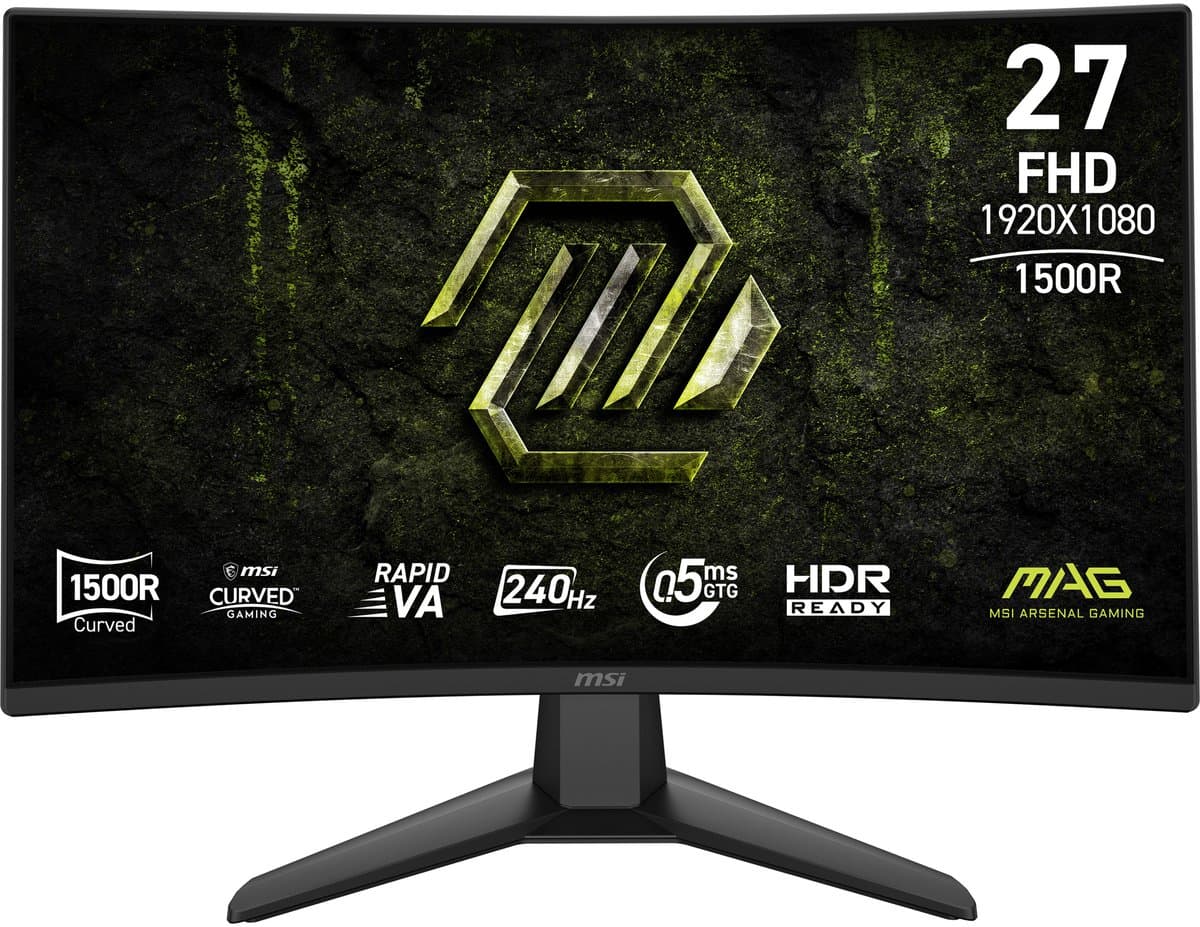MSI MAG 274CF X24 - Full HD Curved Gaming Monitor - 240Hz - 27 inch — afbeelding 1