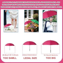 2 stuks verstelbare plantenparasols, waterdichte tuinparasols met metalen stokken en H-vormige palen. Bescherming tegen de zon voor potplanten, bloemen en groenten. — thumbnail 4