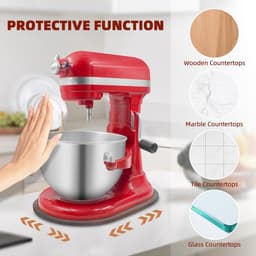 Mixer Schuifmat - Keukenapparaat Accessoire - Apparaat Verplaatsen - Gemaakt Van Puren Hout - 41 x 29 cm - Bruin — thumbnail 2