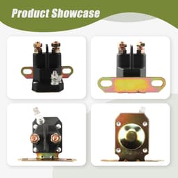 Grasmaaier Starter Solenoïde - Motoronderdeel Gazonmaaier - Motor Starten - 12V 3 Terminal - Standaard Formaat - Zwart — thumbnail 3