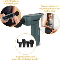 Mini Massage Gun - Spier Stimulator - Spierherstel Training - Slimme Intensiteit - 370 gram - Zwart — thumbnail 5